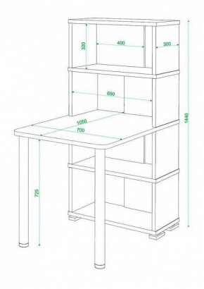 Стол компьютерный Домино СБ-10М4 в Миассе - miass.mebel24.online | фото 3