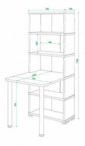 Стол компьютерный Домино СБ-10М5 в Миассе - miass.mebel24.online | фото 4