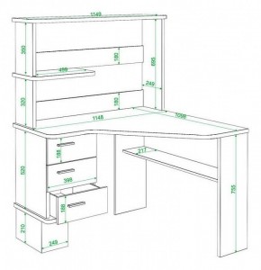 Стол компьютерный Домино СД-45 в Миассе - miass.mebel24.online | фото 5