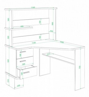 Стол компьютерный Домино СД-45 в Миассе - miass.mebel24.online | фото 2