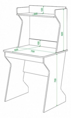 Стол компьютерный Домино СК-11 в Миассе - miass.mebel24.online | фото 3