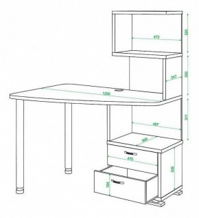 Стол компьютерный Домино СКМ-60 в Миассе - miass.mebel24.online | фото 5