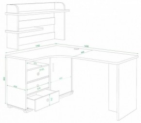 Стол компьютерный Домино СР-145 в Миассе - miass.mebel24.online | фото 2