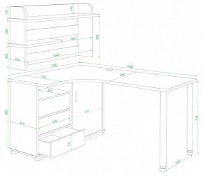 Стол компьютерный Домино СР-145М в Миассе - miass.mebel24.online | фото 3