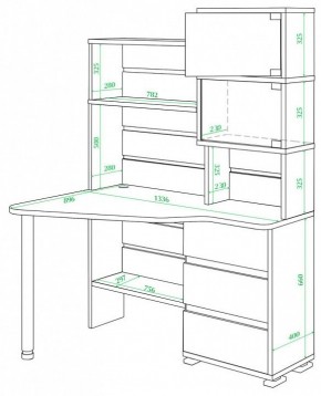 Стол компьютерный Домино СР-322 в Миассе - miass.mebel24.online | фото 2