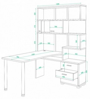 Стол компьютерный Домино СР-420/130 в Миассе - miass.mebel24.online | фото 2