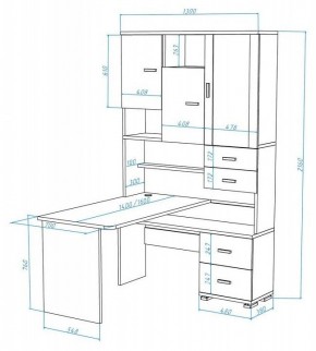 Стол компьютерный Домино СР-620/140 в Миассе - miass.mebel24.online | фото 2