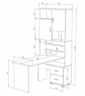 Стол компьютерный Домино СР-720/180 в Миассе - miass.mebel24.online | фото 2