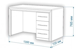 Стол компьютерный Нобиле СтЯ130+НСт130Д в Миассе - miass.mebel24.online | фото 3