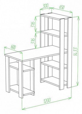 Стол компьютерный Slim СТН-145/120 в Миассе - miass.mebel24.online | фото 2