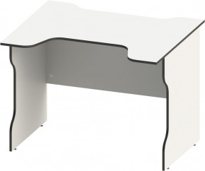 Стол компьютерный ВАРДИГ K2 100x82, белый/черный в Миассе - miass.mebel24.online | фото 2