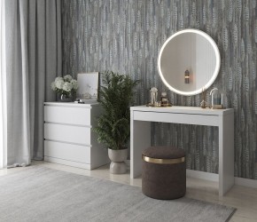 Стол косметический Энкель 100 белый в Миассе - miass.mebel24.online | фото 4