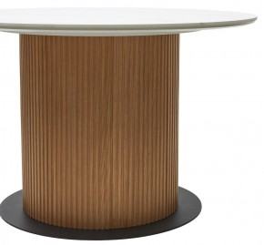 Стол MESA D120 цвет БЕЛЫЙ МРАМОР M326 / Каркас OAK, ®DISAUR в Миассе - miass.mebel24.online | фото 6