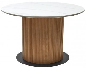 Стол MESA D120 цвет БЕЛЫЙ МРАМОР M326 / Каркас OAK, ®DISAUR в Миассе - miass.mebel24.online | фото 9
