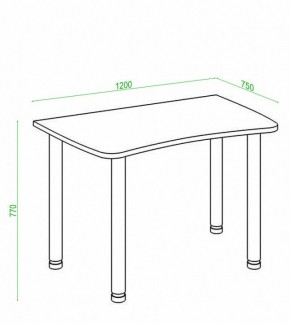 Стол офисный Домино Лайт СКЛ-Софт120МО в Миассе - miass.mebel24.online | фото 3