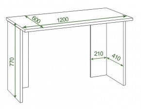 Стол офисный Домино Lite СКЛ-Прям120Р в Миассе - miass.mebel24.online | фото 2