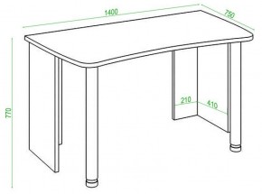 Стол офисный Домино lite СКЛ-Софт140 в Миассе - miass.mebel24.online | фото 2