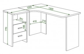 Стол письменный Домино Lite СКЛ-Угл 130 в Миассе - miass.mebel24.online | фото 2