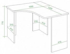 Стол письменный Домино Lite СКЛ-Угл120 в Миассе - miass.mebel24.online | фото 4