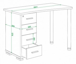 Стол письменный Домино нельсон СКМ-50 в Миассе - miass.mebel24.online | фото 5