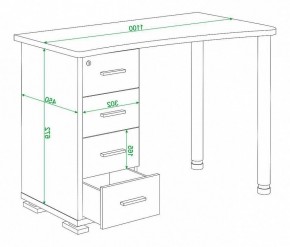 Стол письменный Домино нельсон СКМ-50 в Миассе - miass.mebel24.online | фото 5