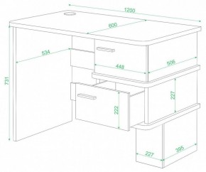 Стол письменный Домино СД-15 С в Миассе - miass.mebel24.online | фото 2