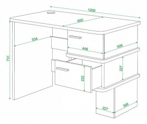Стол письменный Домино СД-15С в Миассе - miass.mebel24.online | фото 4