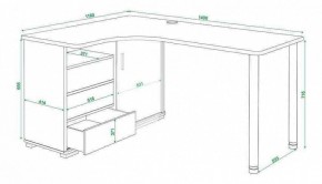 Стол письменный Домино СР-145СМ в Миассе - miass.mebel24.online | фото 5