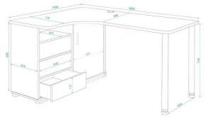 Стол письменный Домино СР-145СМ в Миассе - miass.mebel24.online | фото 2