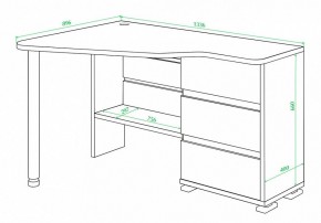 Стол письменный Домино СР-322С в Миассе - miass.mebel24.online | фото 2