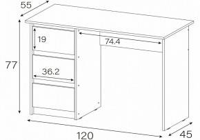 Стол письменный Идена в Миассе - miass.mebel24.online | фото 4