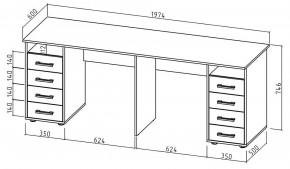 Стол письменный Остин-18 в Миассе - miass.mebel24.online | фото 2