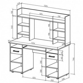 Стол письменный Остин в Миассе - miass.mebel24.online | фото 3