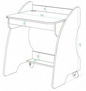 Стол письменный СК-13 в Миассе - miass.mebel24.online | фото 2