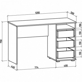 Стол письменный Тунис-3 в Миассе - miass.mebel24.online | фото 2