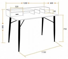 Стол письменный WD-13 в Миассе - miass.mebel24.online | фото