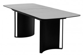Стол RASMUS 160 TL-45 Белый мрамор, испанская керамика / черный каркас, ®DISAUR в Миассе - miass.mebel24.online | фото 4