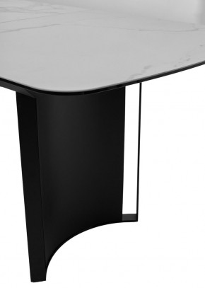 Стол RASMUS 160 TL-45 Белый мрамор, испанская керамика / черный каркас, ®DISAUR в Миассе - miass.mebel24.online | фото 7
