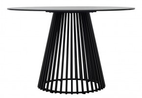 Стол TERNI 120 MATT BLACK MARBLE SOLID CERAMIC Черный мрамор матовый, керамика /Черн.каркас, ®DISAUR в Миассе - miass.mebel24.online | фото 7