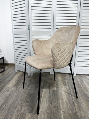 Стул AMARETTO VBP206 античный светло-бежевый, велюр без пальчикового эффекта /черный каркас, М-City в Миассе - miass.mebel24.online | фото 7
