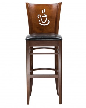 Стул барный DOBRIN JERRY BAR, шоколад, чёрный в Миассе - miass.mebel24.online | фото 4