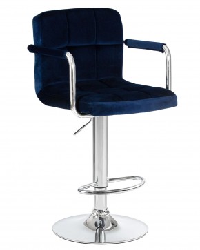 Стул барный DOBRIN KRUGER ARM, синий велюр (MJ9-117) в Миассе - miass.mebel24.online | фото 2