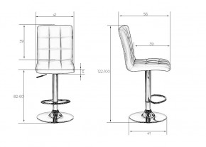 Стул барный DOBRIN KRUGER, фиолетовый в Миассе - miass.mebel24.online | фото 8