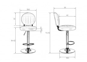 Стул барный DOBRIN MOLLY, чёрный в Миассе - miass.mebel24.online | фото 7