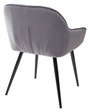 Стул BREEZE BLUVEL-14 GREY, велюр / черный каркас М-City в Миассе - miass.mebel24.online | фото 2