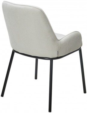 Стул BRIO CATO-01 Белый, фактурная ткань / черный каркас, ®DISAUR в Миассе - miass.mebel24.online | фото 5