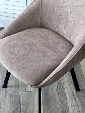 Стул CASA, 360 град. поворот. B5 Капучино, велюр / черный каркас,М-City в Миассе - miass.mebel24.online | фото 3