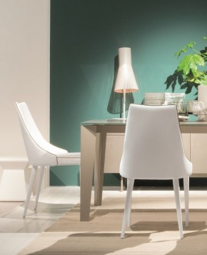 Стул CLARA 40.11 (TR505 white with sand cordonet, экокожа) в Миассе - miass.mebel24.online | фото 1