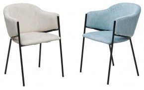 Стул ДИЛЛ, цвет RAIN 7 бриз, велюр / черный каркас М-City в Миассе - miass.mebel24.online | фото 6