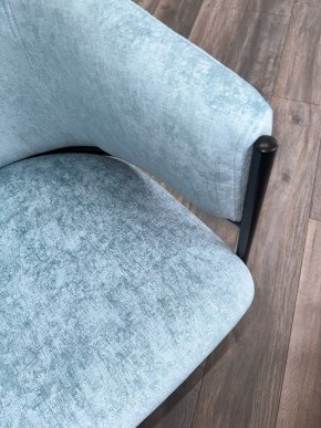 Стул ДИЛЛ, цвет RAIN 7 бриз, велюр / черный каркас М-City в Миассе - miass.mebel24.online | фото 7